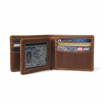 STAN Legacy Men RFID Wallet Card Chestnut Brown