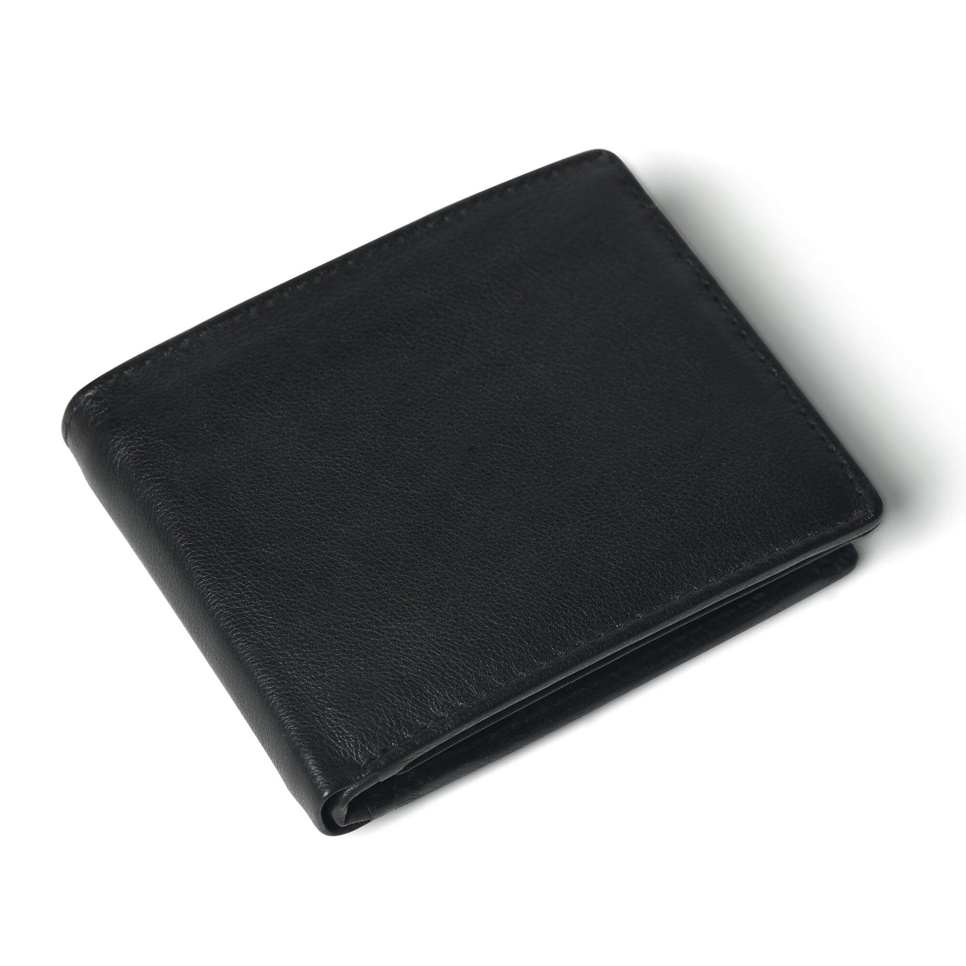 STAN Striker Mens RFID Leather Wallet Flatlay Black