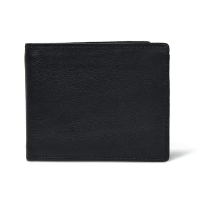 STAN Striker Mens RFID Leather Wallet Main Black