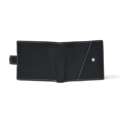 STAN Trovane Mens Leather Wallet Back Black