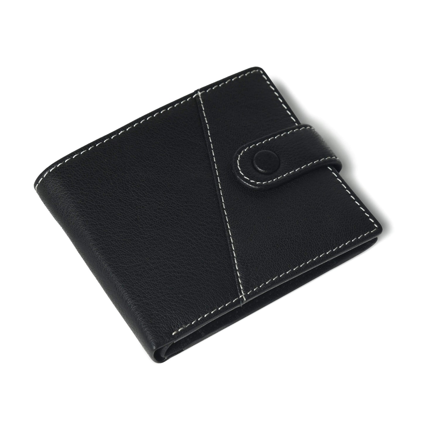 STAN Trovane Mens Leather Wallet Flatlay Black