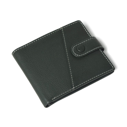 STAN Trovane Mens Leather Wallet Flatlay Military Green