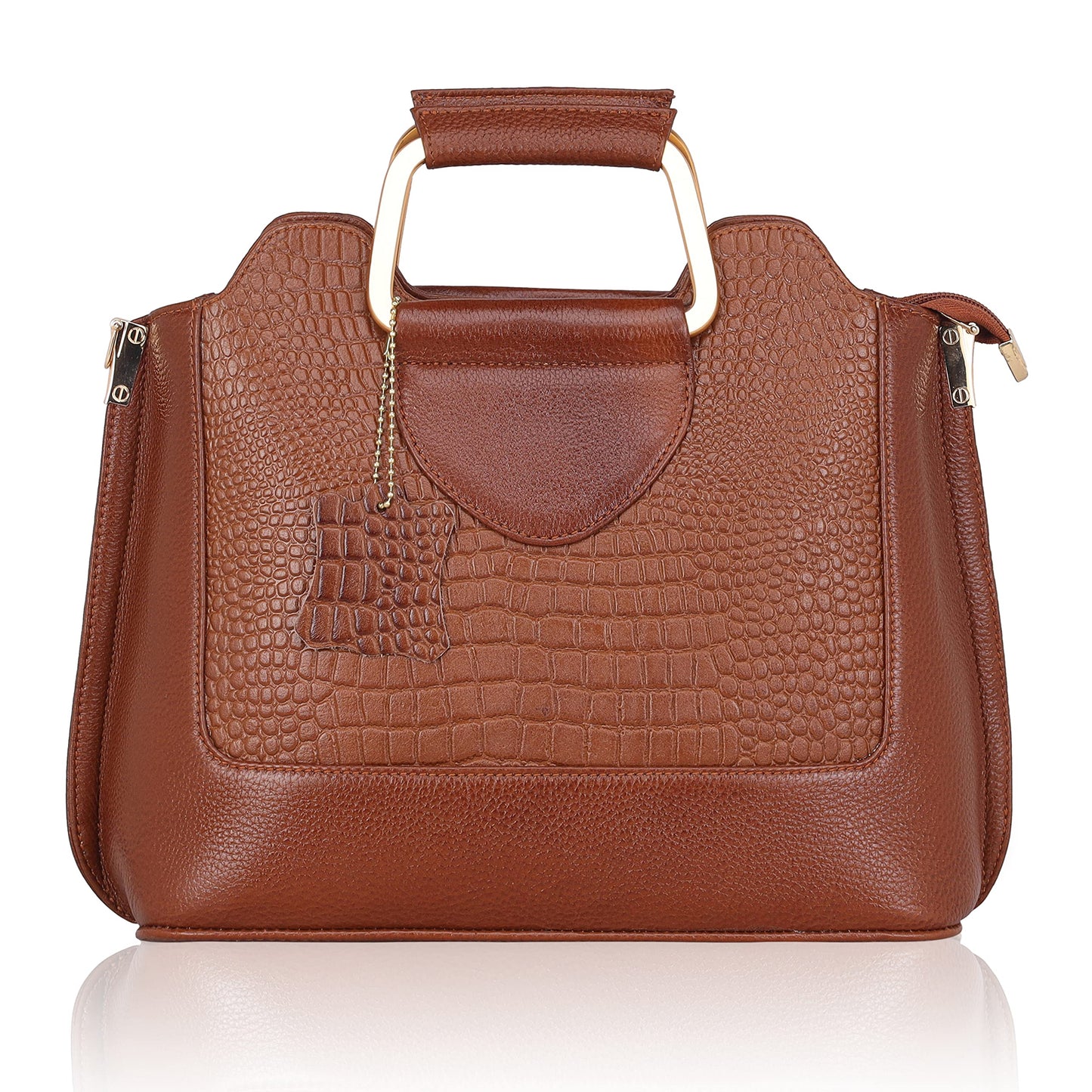 Corvia Full-Grain Top-Handle Satchel Bag