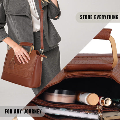 Corvia Full-Grain Top-Handle Satchel Bag