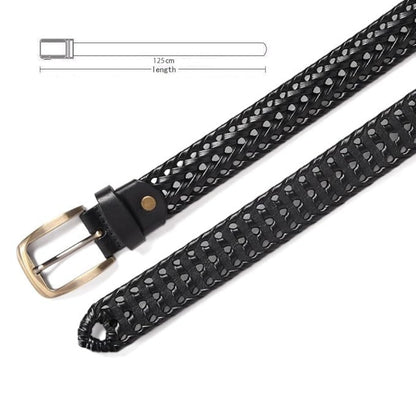 Stan Leather Braided Men’s Belt for Perfect Fit