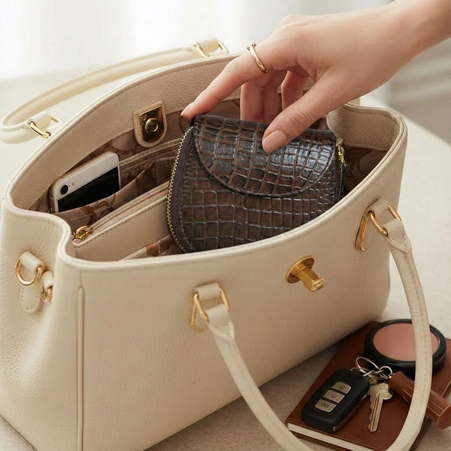 Zyra Women Zip-Around Leather Wallet