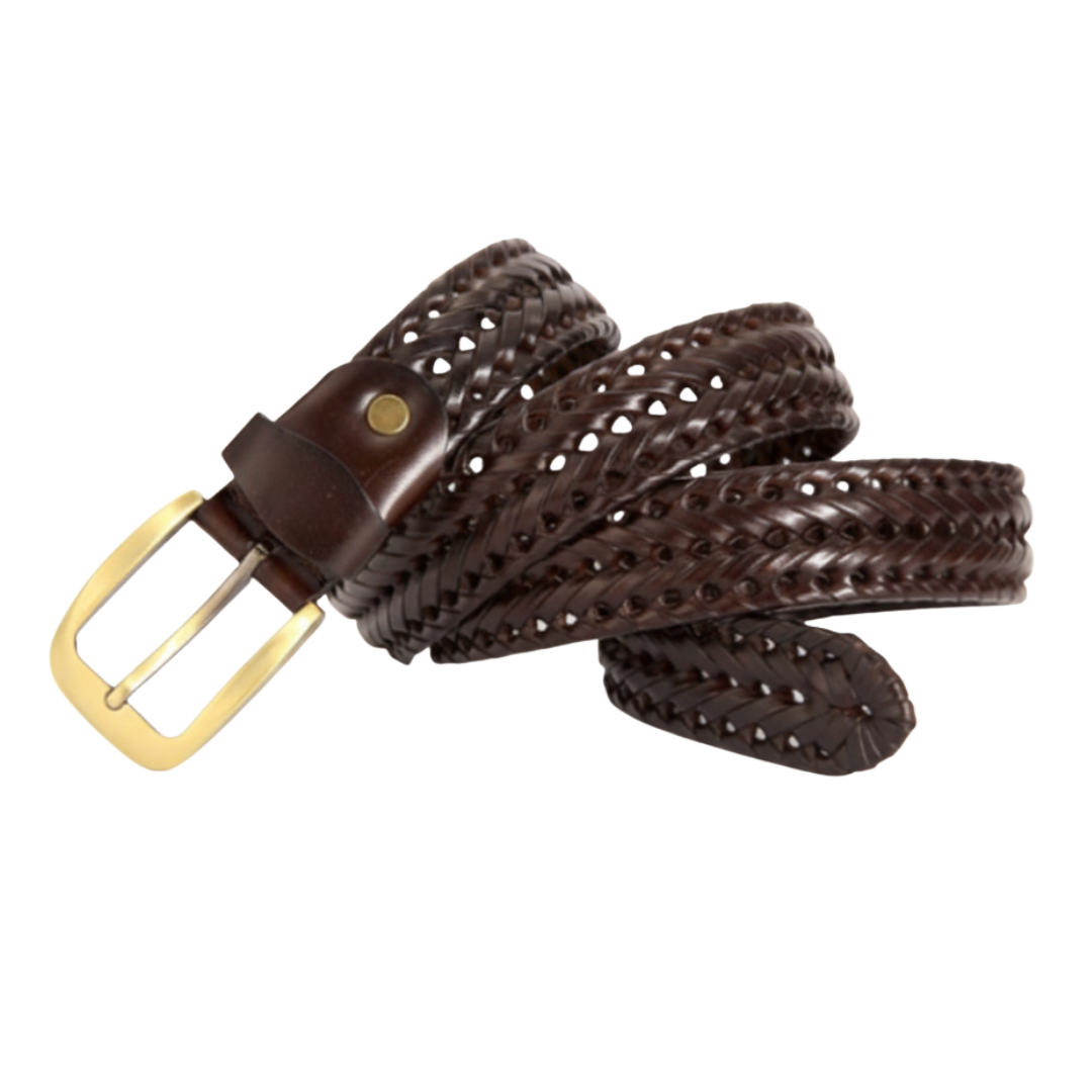 Stan Leather Braided Men’s Belt for Perfect Fit