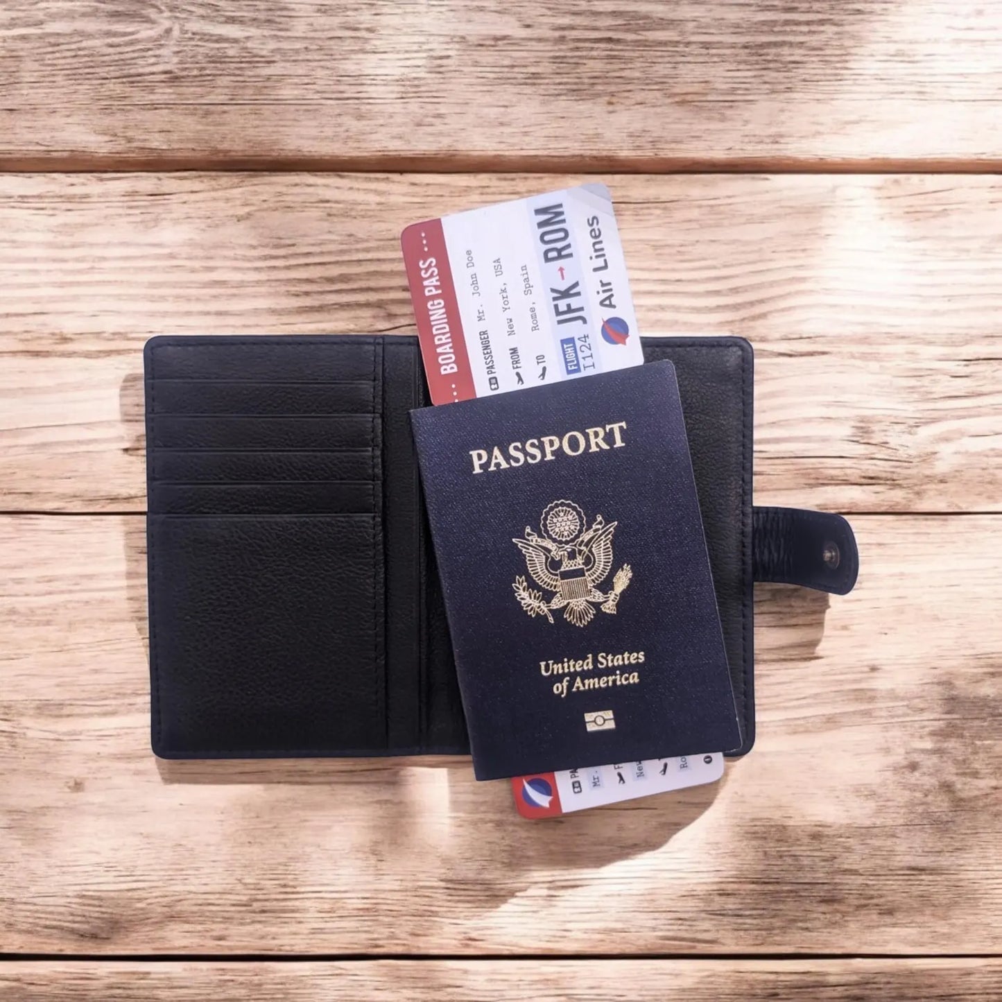 Nomad Snap Leather Passport Holder