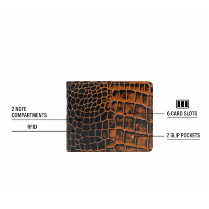 Croc Elite Combo for Men – Drake Croc Belt & Baron Croc Wallet