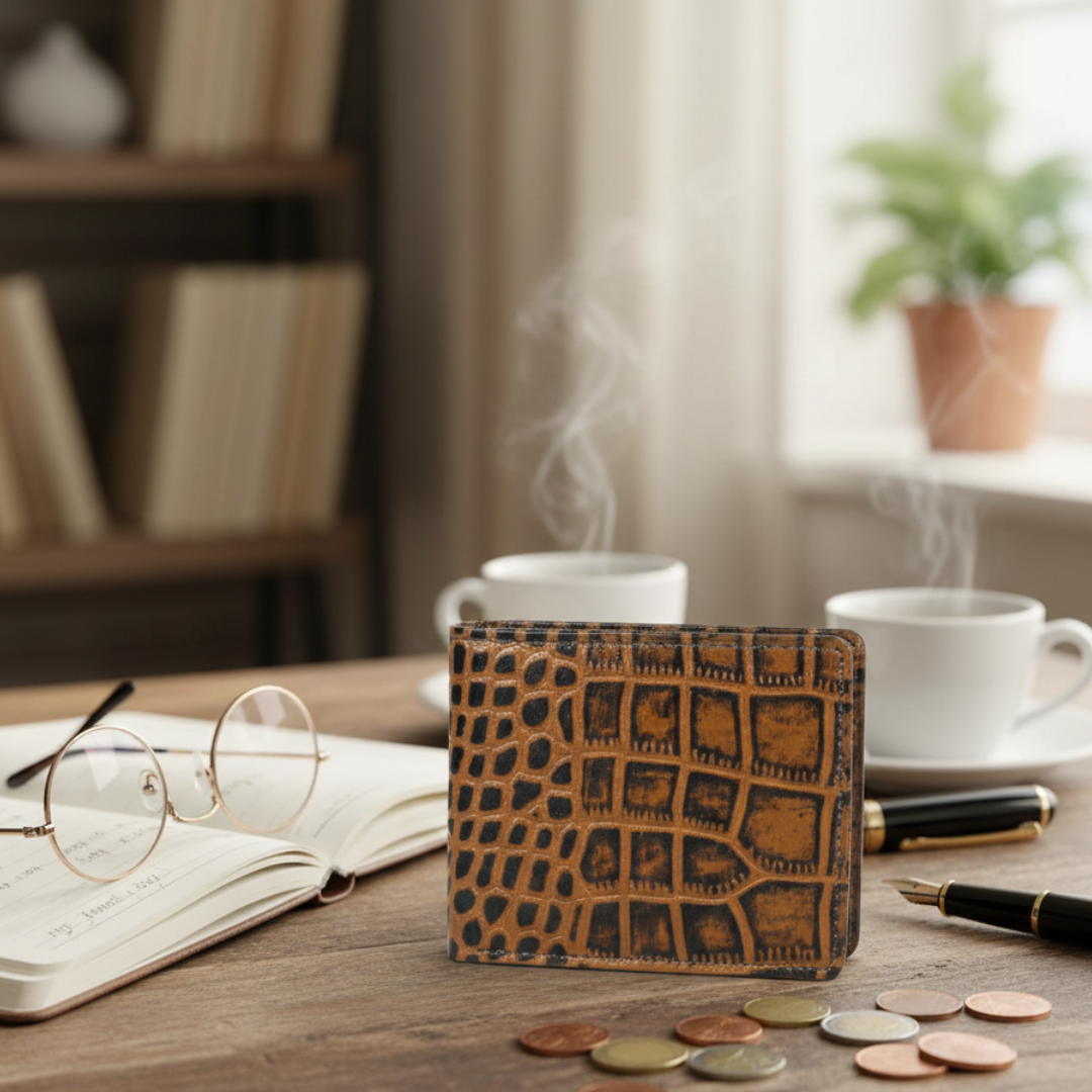 Croc Elite Combo for Men – Drake Croc Belt & Baron Croc Wallet