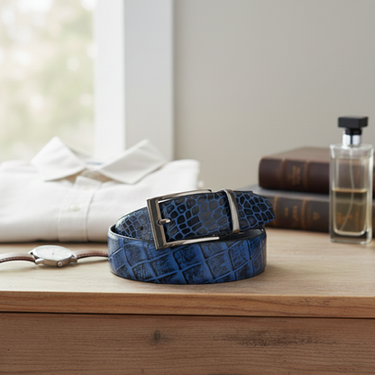 Croc Elite Combo for Men – Drake Croc Belt & Baron Croc Wallet