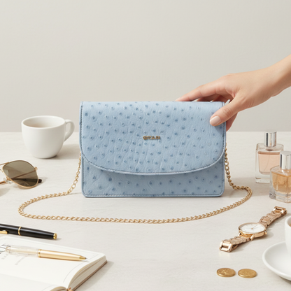 Isabella Elite Evening Clutch-cum-Sling Convertible Bag Hero Mist Blue