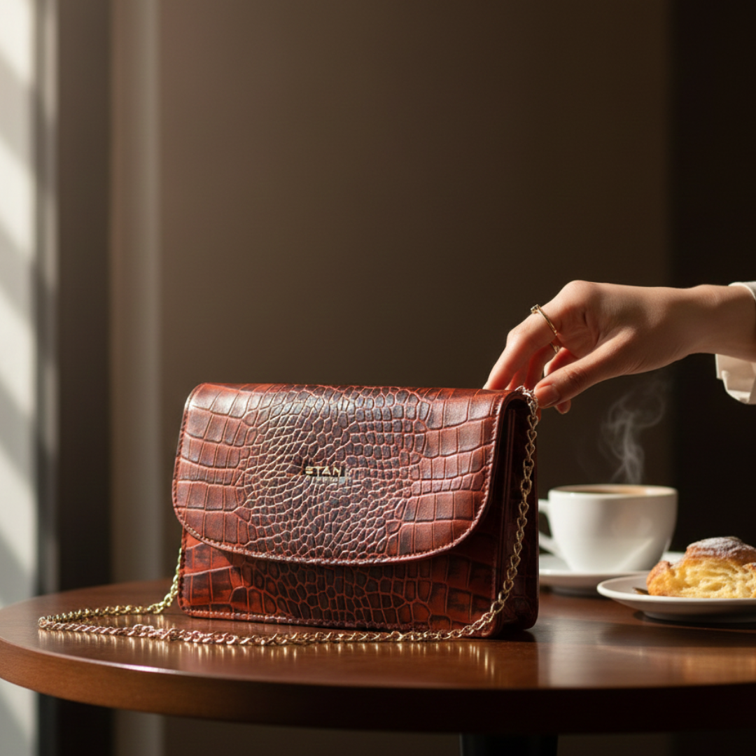 Isabella Elite Evening Clutch-cum-Sling Convertible Bag Hero Persian Red