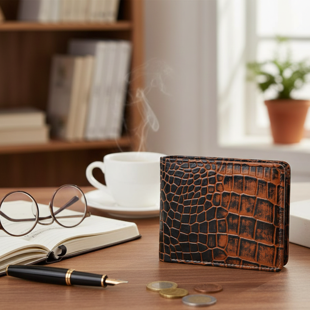 Croc Elite Combo for Men – Drake Croc Belt & Baron Croc Wallet