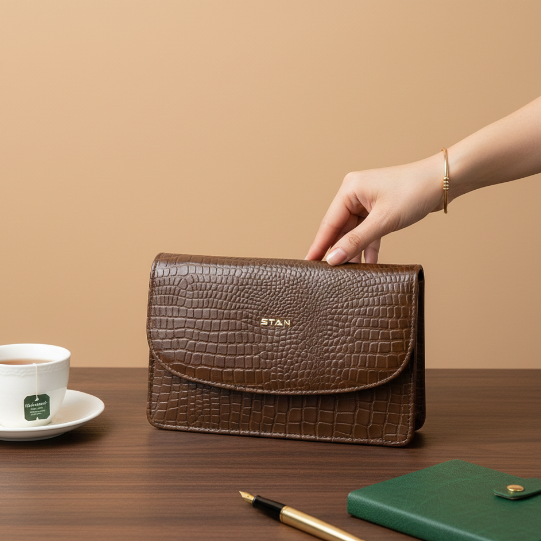 Isabella Clutch-cum-Sling Bag Hero Dark Cocoa