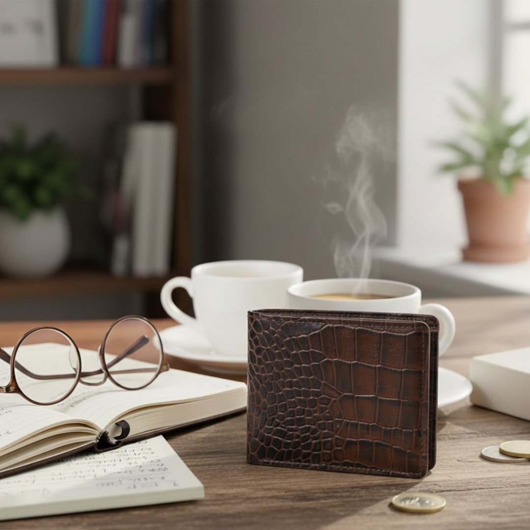 Croc Elite Combo for Men – Drake Croc Belt & Baron Croc Wallet