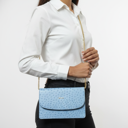 Isabella Elite Evening Clutch-cum-Sling Convertible Bag Sling Mist Blue