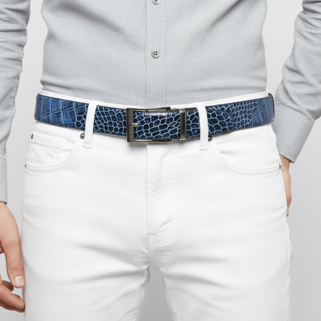 Croc Elite Combo for Men – Drake Croc Belt & Baron Croc Wallet